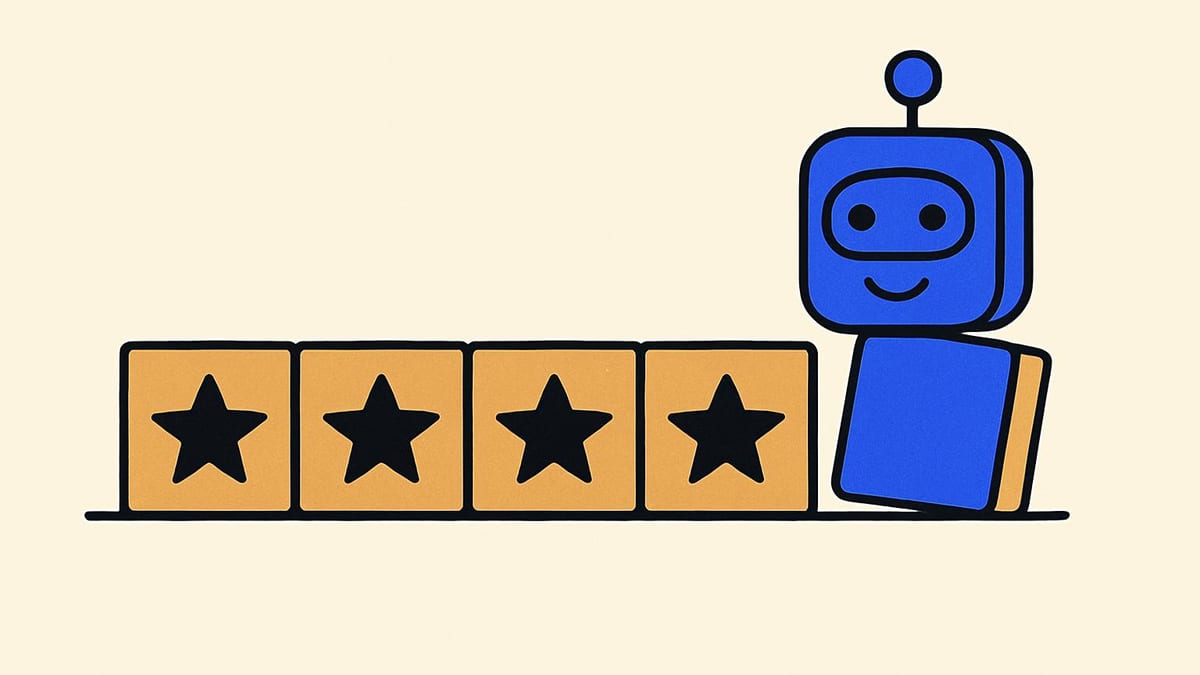 six wooden blocks in a row, five of them lying flat and one standing upright