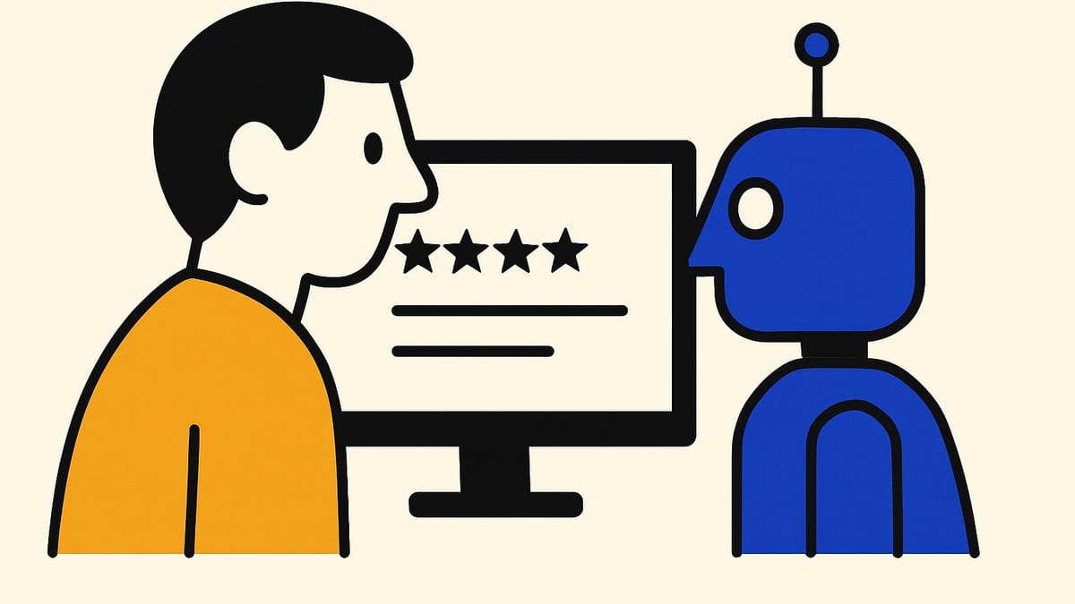 two readers at one screen, a person on one side and a small machine on the other, both looking at the same sentence two readers at one screen, a person on one side and a small machine on the other, both looking at the same sentence
